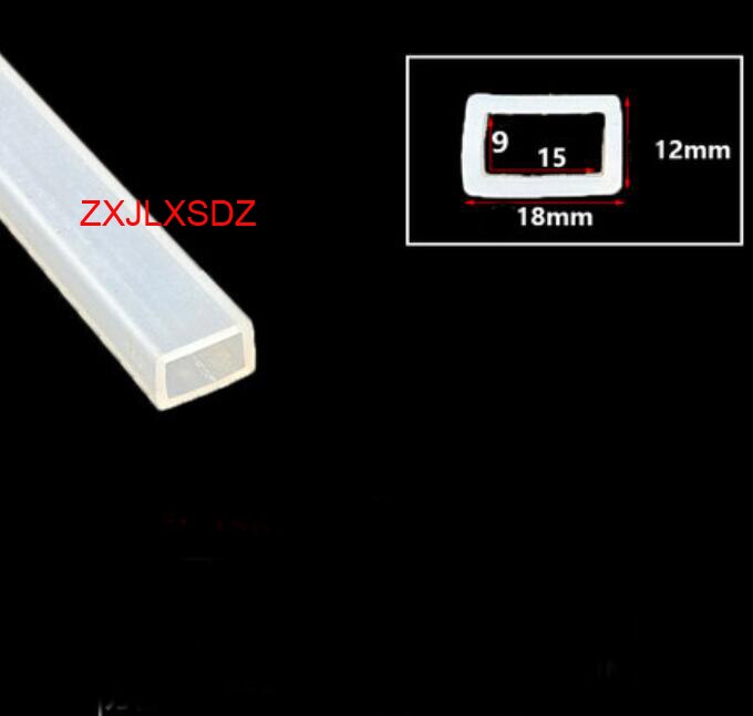 Silicone square tube sleeve high temperature resistant package profile hollow square tube silicone square sealing strip: Type 15