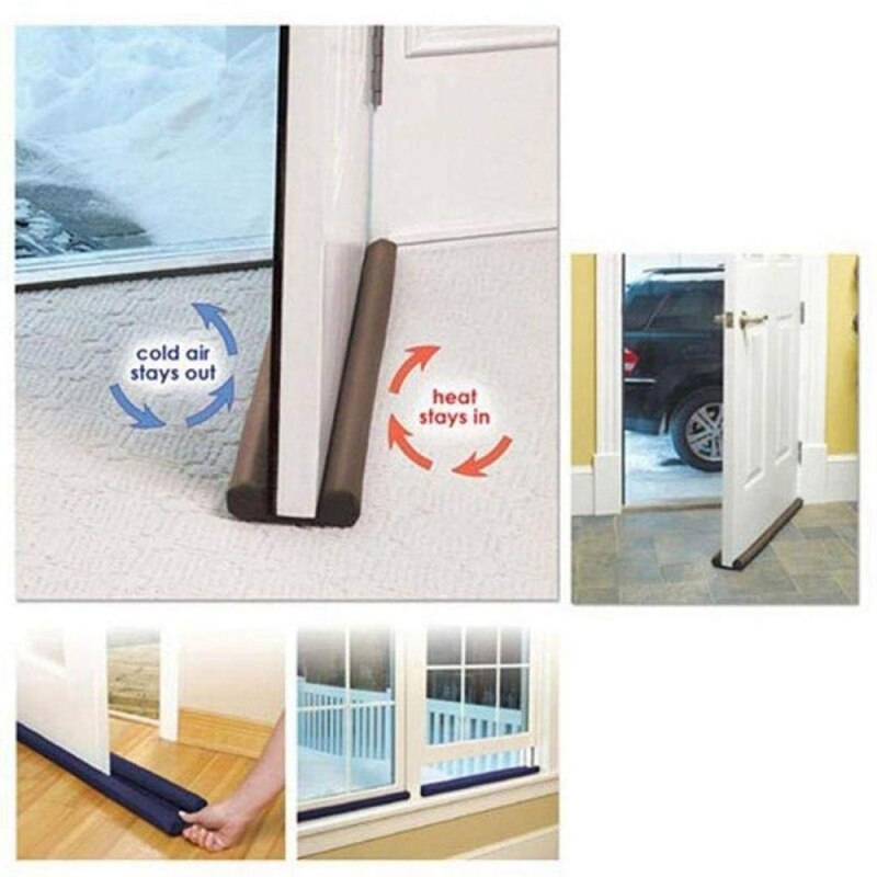Dobbelt beskyttelsesprop dobbeltdør dekorationsbeskytter dørstop udkast til dodger energibesparende hjem
