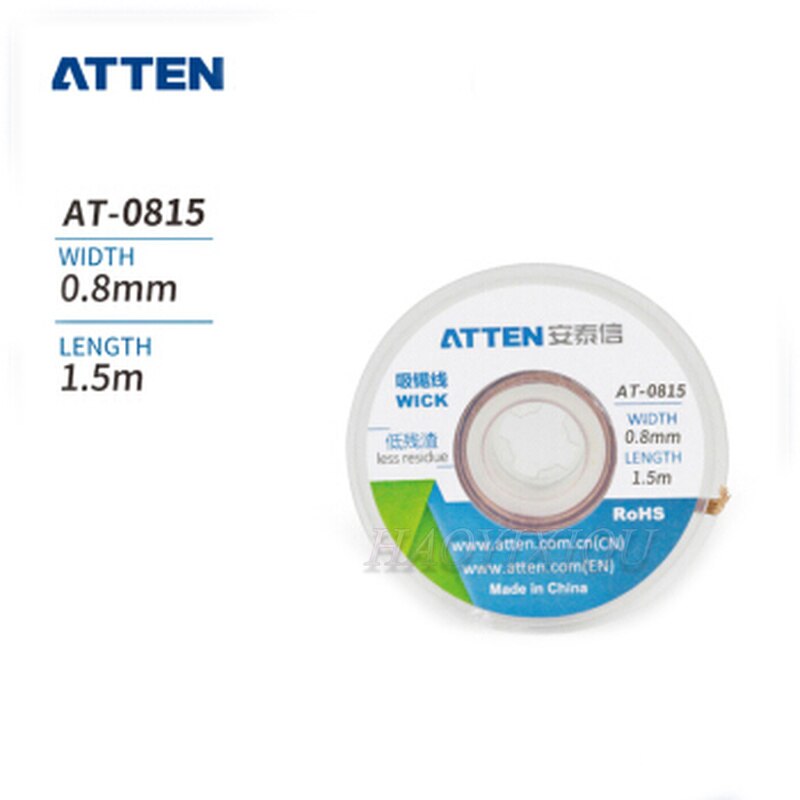 ATTEN – fil d&#39;aspiration AT-1.5/AT-0815/AT-1515/AT/AT-2515/AT-3515, longueur 1515 m, largeur 1.5mm, 1.5m