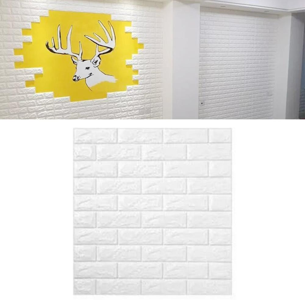 Waterproof EVA Foam 3D Brick Wall Stickers Home Decor DIY Self Adhesive Wall Covering Wallpaper For TV Background Kids Room
