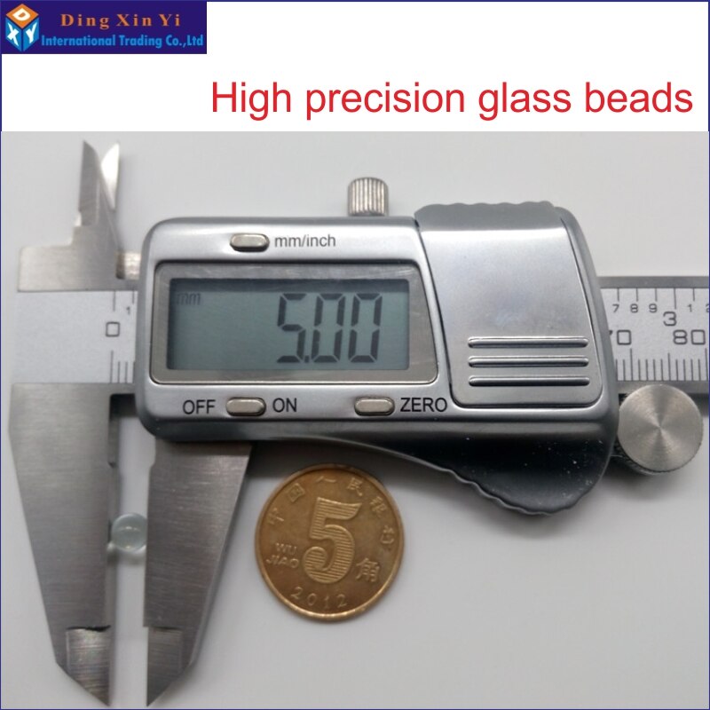 1000 Stks/partij Hoge Precisie 5Mm Solid Transparant Glas Kraal Uesd Voor Laboratorium Voorkomen De Splash