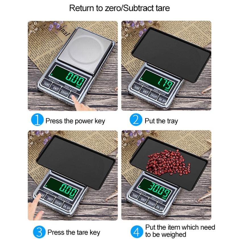 USB plug-in portable gold jewelry scale electronic weighing 0.01g gram palm pocket scale balance household platform scale