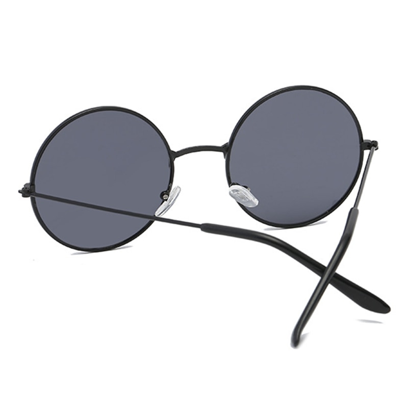 Retro solglasögon klassiska runda solglasögon män kvinnor små vintage retro glasögon kvinnor kör metall glasögon solglasögon  uv400