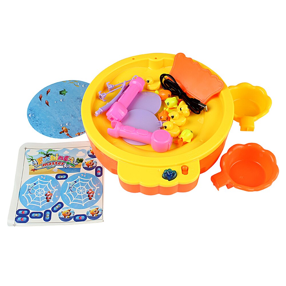 36pcs/lot Fishing Toy with Light Music Fish Rods Electric Learning Educational Toys for Boys Girls Play Fishing Game Outdoor Toy: 2