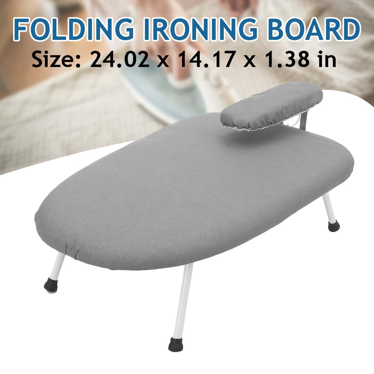 Folding Sleeve Ironing Board Table Standing Household Clothes Ironing Boards Portable Home Dorm Laundry Supplies 61X36X3.5cm