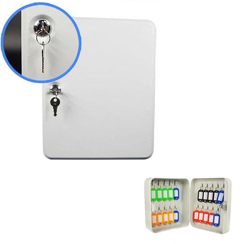 20-digit Safes Key Box Car key Management key Box Wall-mounted With Key Card Security Storage Property Company Office DHZ023