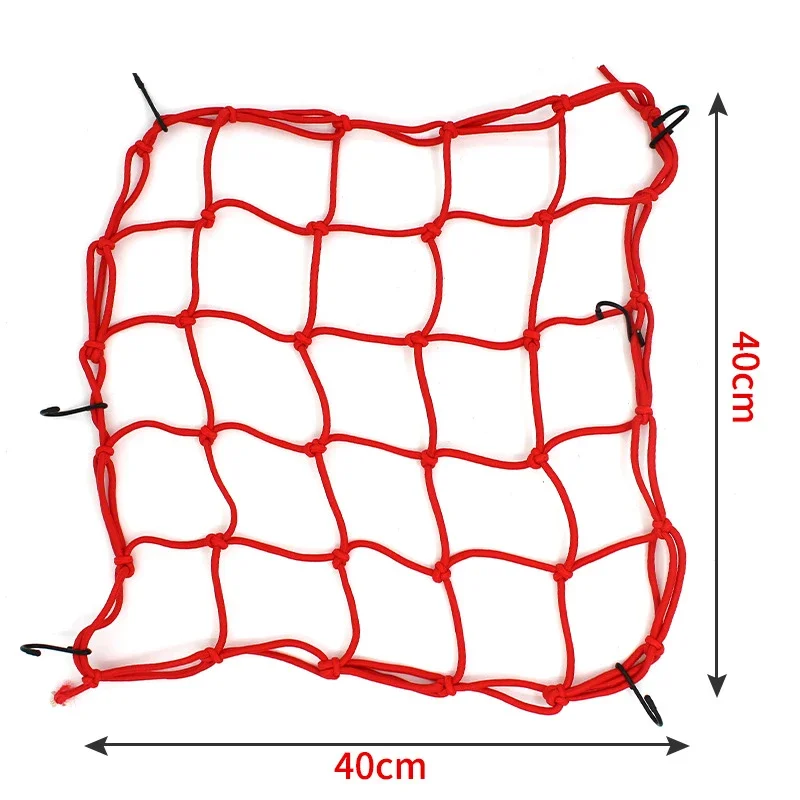 Rete per bagagli per moto Rete per casco Rete per bagagli per serbatoio carburante con ganci Accessori per moto per riporre l'informazione della moto: Rosso