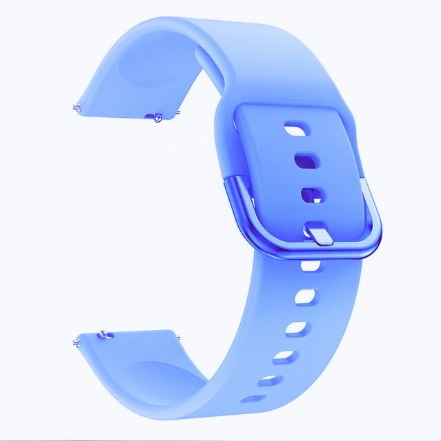 Zachte Siliconen Band Voor Garmin Vivoactive 3 Muziek Vivomove Hr Smart Horloge Sport Armband Voor Forerunner 245 645 Venu Pols band: 天空蓝