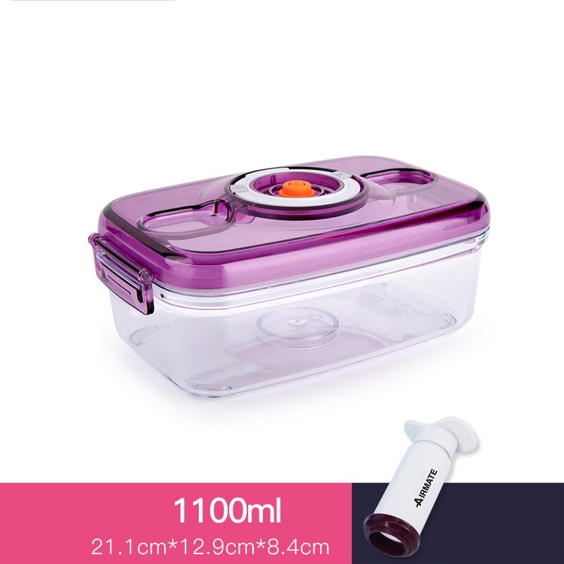 Vacuum Container Fresh-keeping Box Food Container Airtight Jar For Food Preservation And Moisture-proof: C