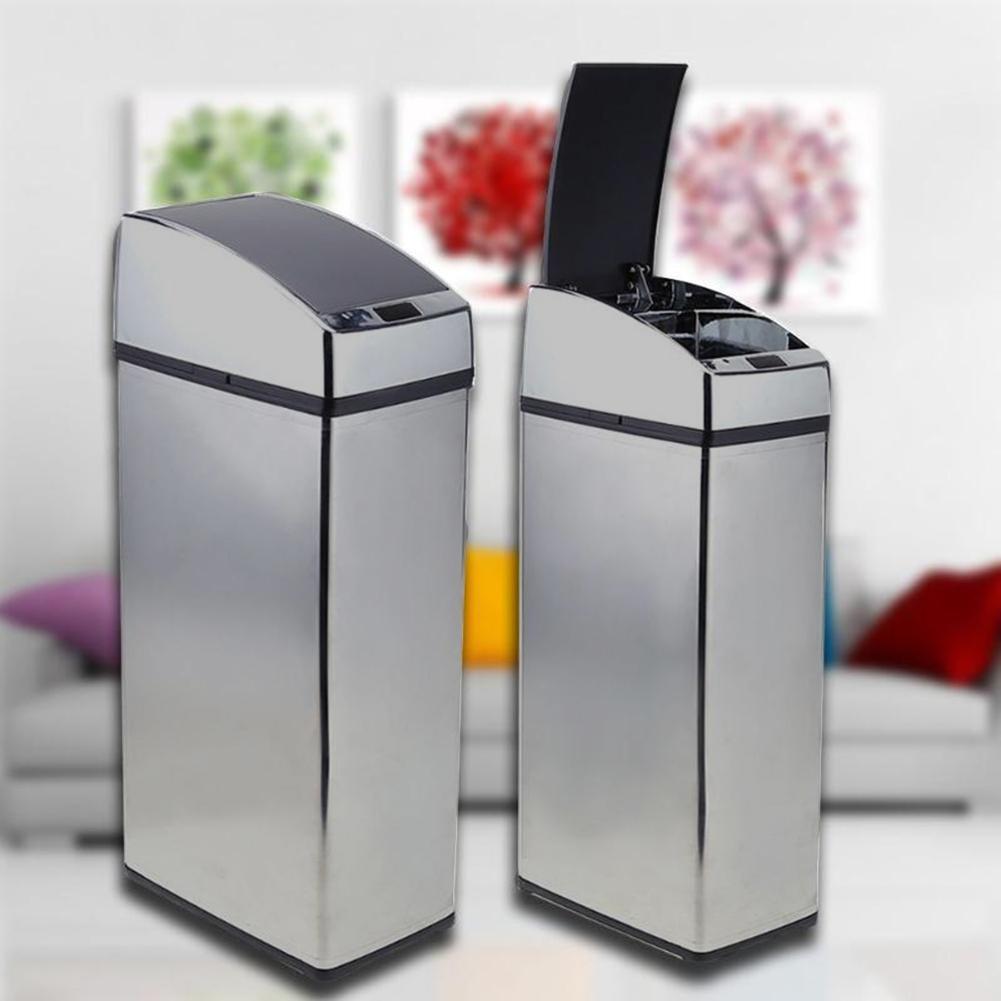 3/4/6L Automatic IR Smart Sensor Dustbin Trash Can Induction Household Waste Bin Smart Sensor Dustbin