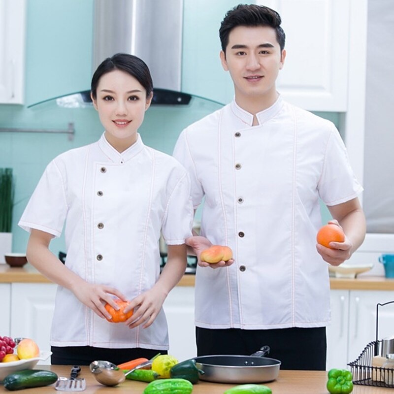 Chef jacket bakery uniforms cook clothes food service restaurant chef uniform catering clothing cook coat clothing DD1533