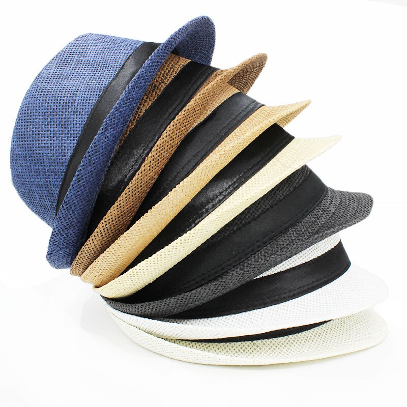 Children Fedoras Hat Jazz Cap Kid Bucket Hat Sun Cap For Girls Boys Summer Panama Hat Photography Props CBH001