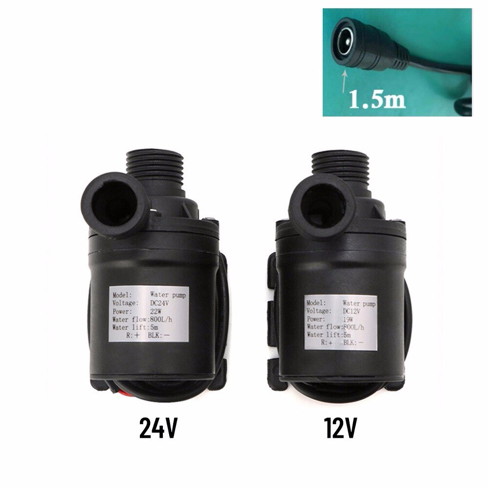 Brushless Solar Motor12V/24V 800L/H DC Water Pump Circulation Pump Garden Pump 0-80°C Pressure Tanks