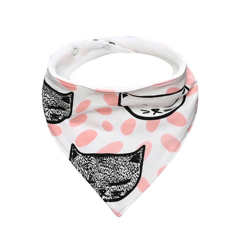 Baby Bibs Burp Cloths Printed Dribble Triangle Waterproof Bibs Breastplate Baby Cotton Bandana Drool Bibs Feeding Saliva Towel