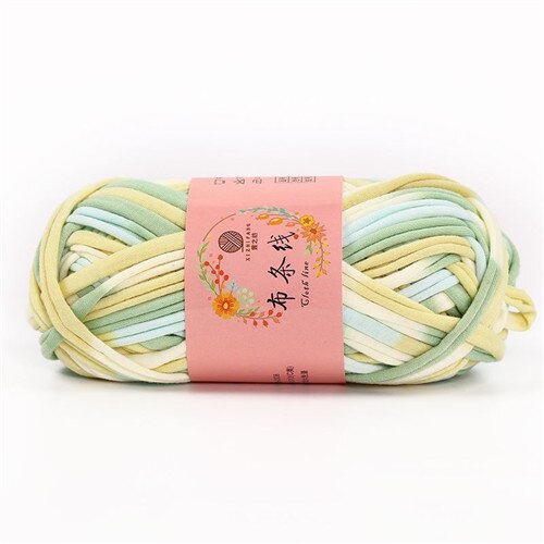 Hilo grueso de algodón suave para ganchillo, hilo grueso para tejer a mano, bolsa, cesta, alfombra, manta, 100G por bola: 19