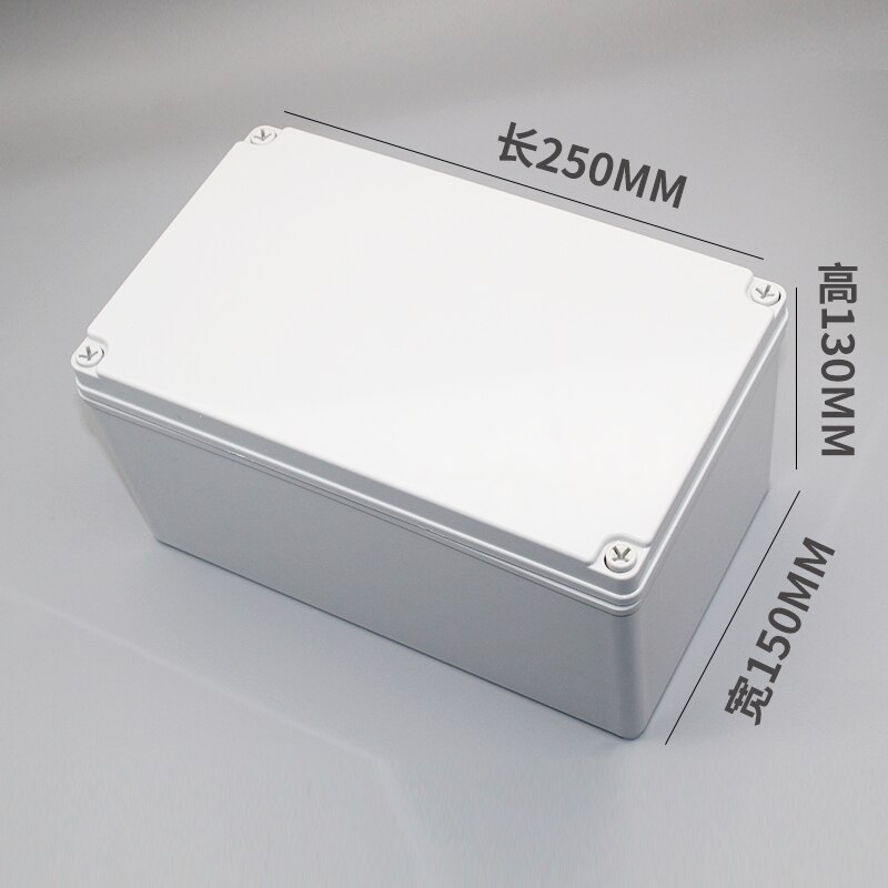 Waterproof Junction Box ABS Electronic Project Instrument Case Electrical Outdoor IP67 Project Box Plastic Enclosures Housing: 250x150x130mm