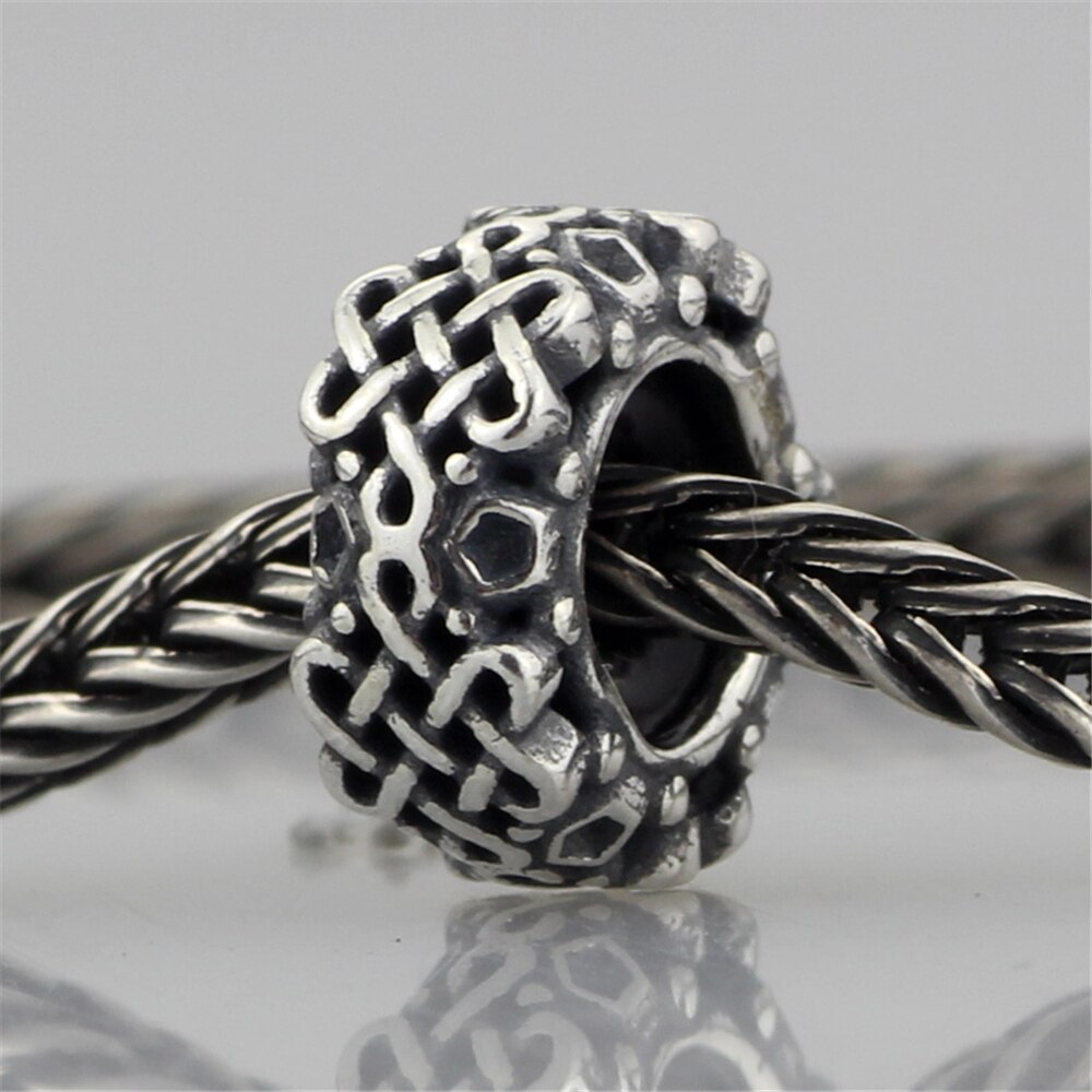 Authentic 925 Sterling Silver Spacer Stopper Mocha Bow Flower Footprint Bead Charm Fit European Style 3mm Bracelet Jewelry