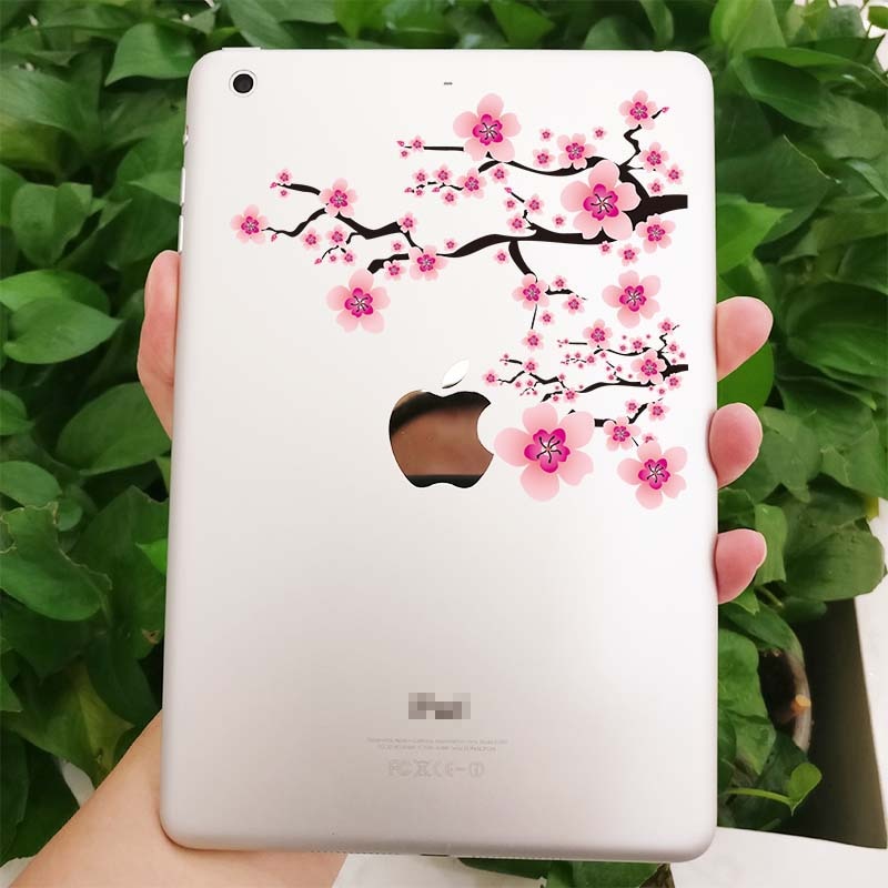 Rosa sakura blomma laptop klistermärke för macbook dekal pro air retina 11 12 13 14 15 tum hp mac book mi notebook ipad hud klistermärke