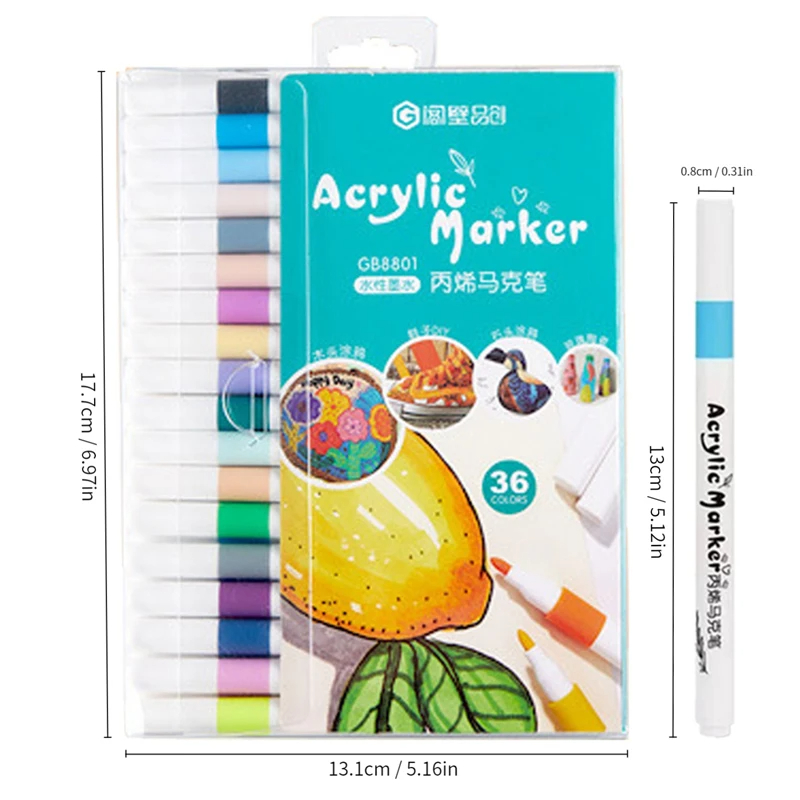 12-80 Colors Acrylic Marker Rock Painting Set for Kids Stone Paint Pens Set Ceramic Glass Wood Manga Art School Supplies: Burgundy
