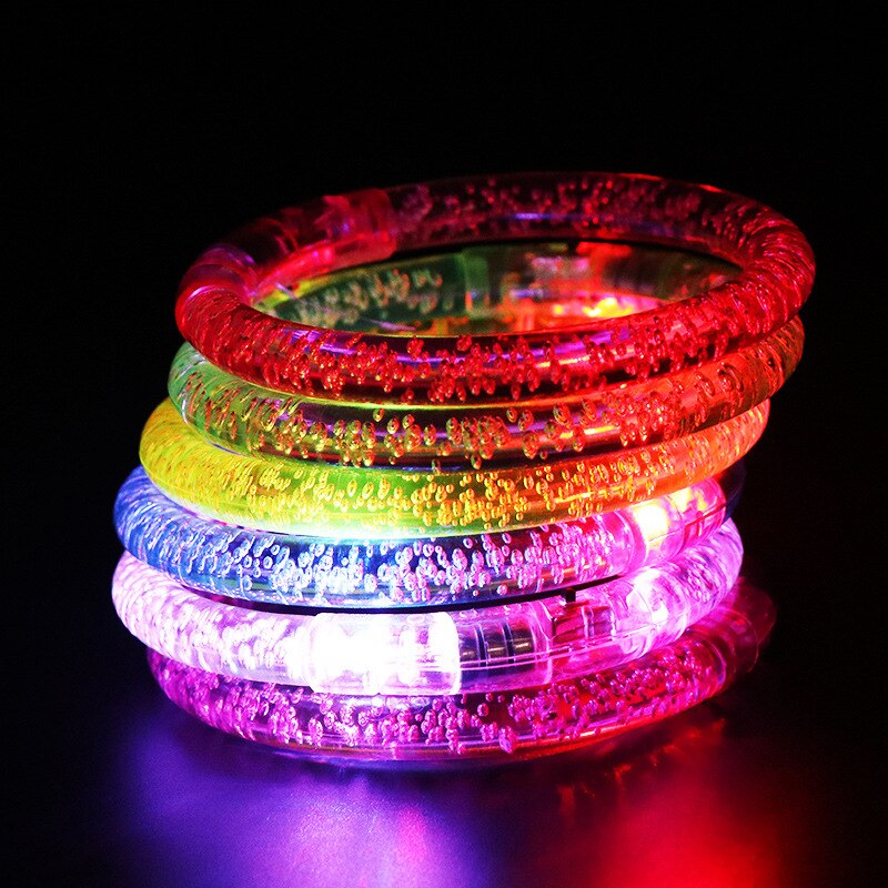 Akryl glødende armbånd natlysende ring bar nat fest forsyninger blinkende børns små legetøj fest til piger