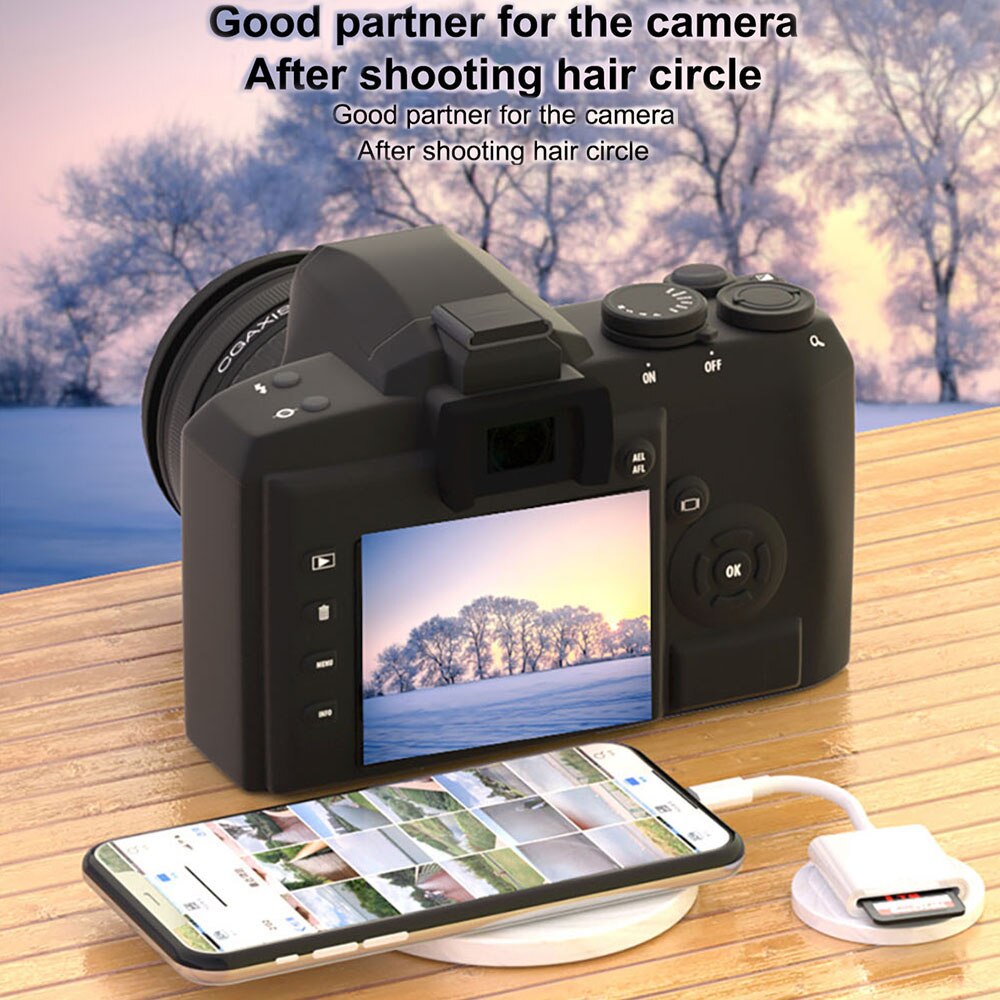 Lighting SD Card Reader Adapter Flash Drive Smart Memory Tool For Iphone Ipad