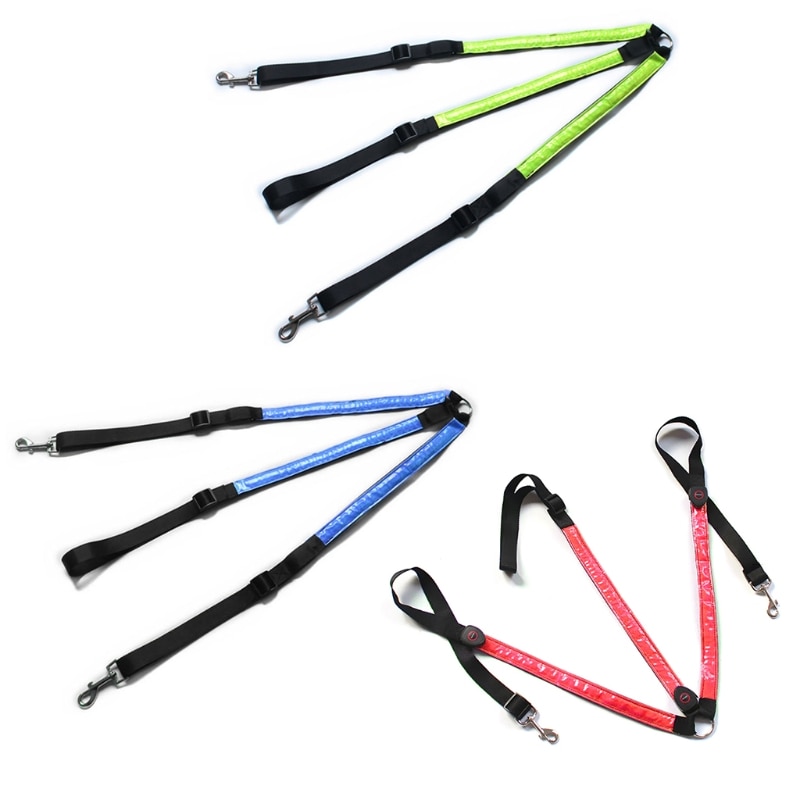 Horse Webbing Harness Collar Breastplate Adjustable Night Visible LED Light Chest Belt Safe Riding Equipment