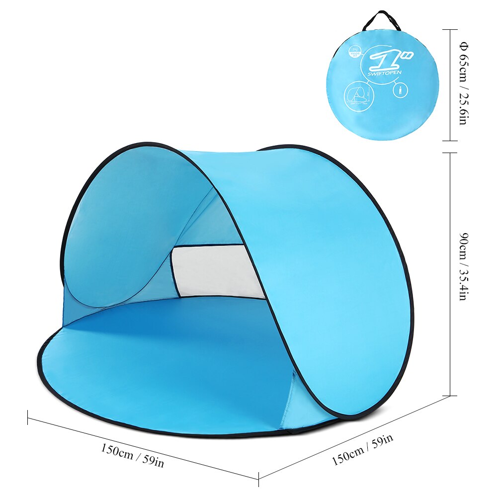 Oudoor Ultralight Camping Tent Instant Pop Up Tent Baby Beach Tent Camping Wandelen Tent Anti Uv Zon Onderdak Voor Vissen wandelen