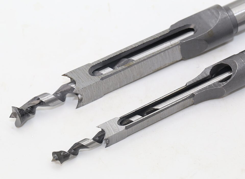 2 st 10mm 16mm Vierkante Gatenzaag Langgatboorinrichting Beitel w/Twist Boor Hout Tool