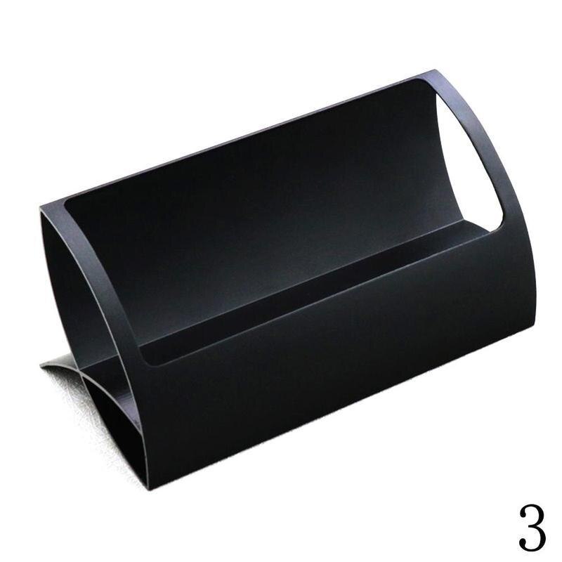 Bureau visitekaartjeshouders metalen kaarthouders notitie display houders bureaustandaard clip voor kantoor accessoires  p0 b 3: Zwart