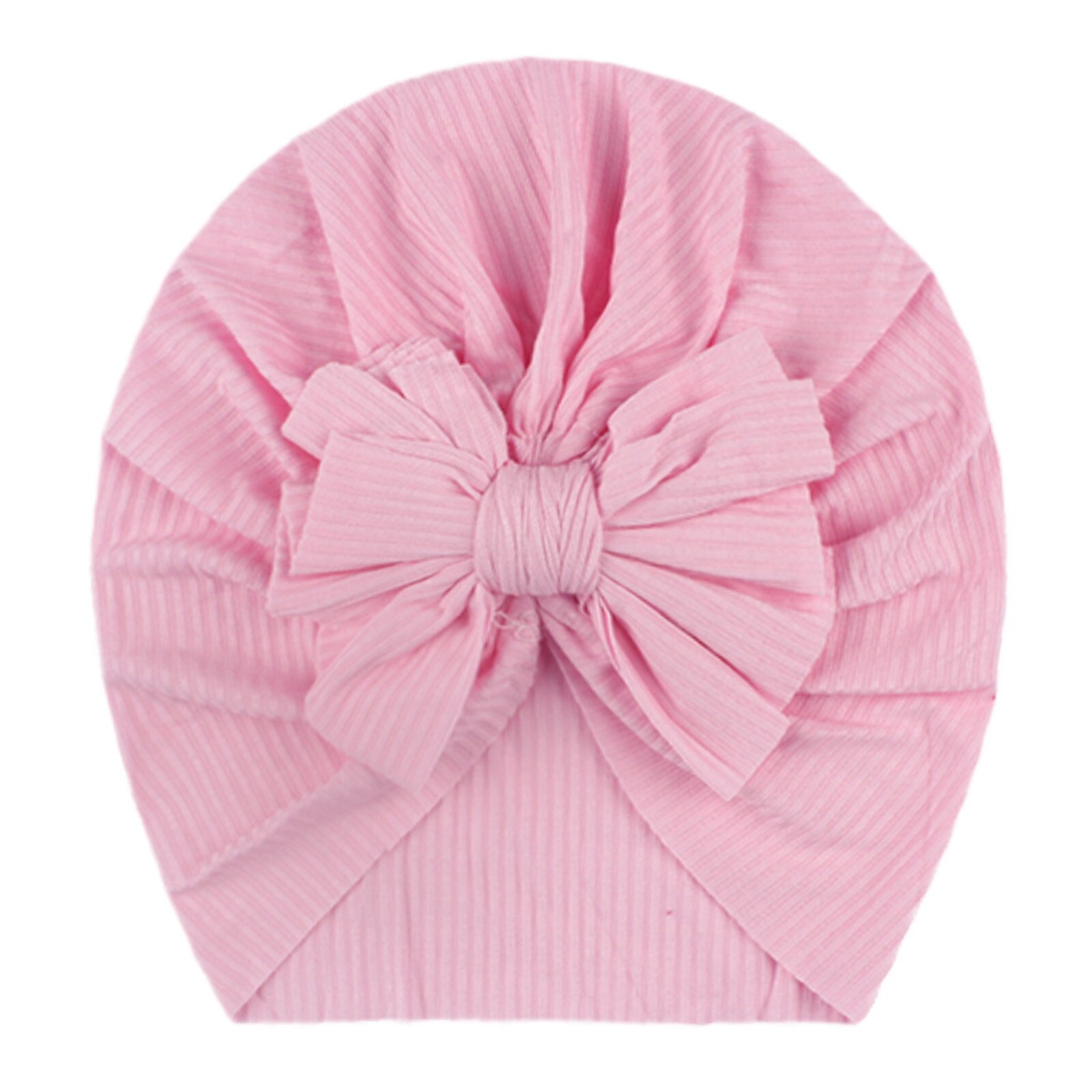 @ Peuter Kids Baby Jongen Meisje Effen Geknoopt Hoed Beanie Bow Hoofddeksels Accessoires Кепка Для Мальчика Kids Headwears