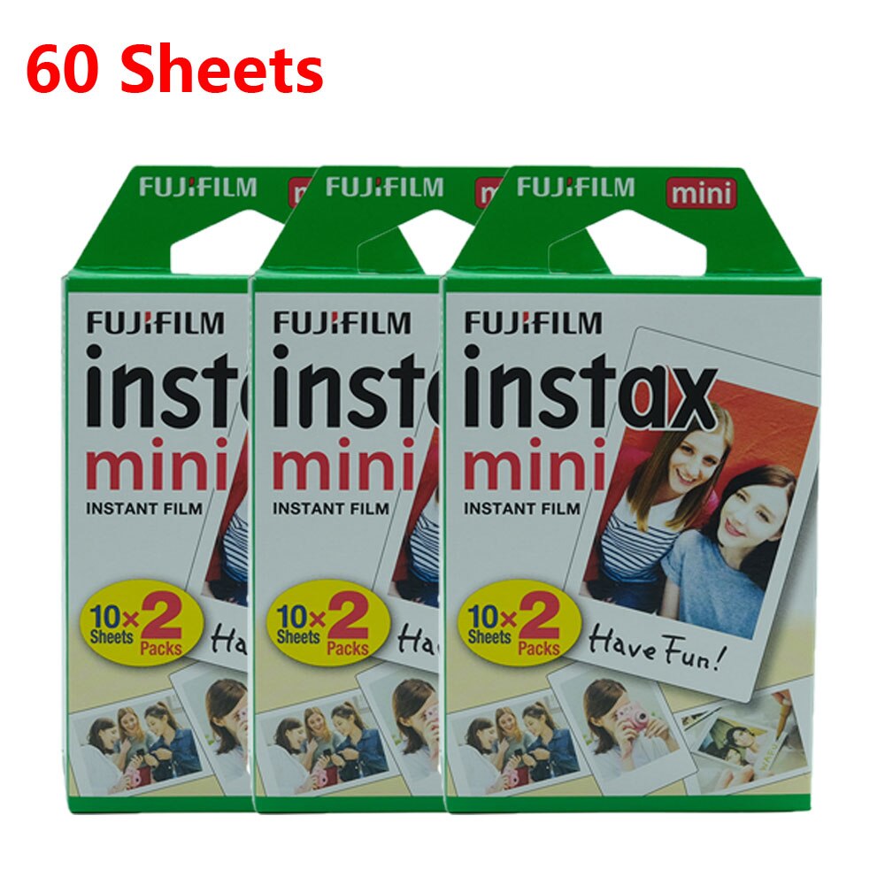 10-100 feuilles papier Photo Fujifilm Instax Mini 9 Mini 8 instantané Mini 70 90 Film caméra Instax Mini Film cadre Photo en option: 60 Sheets