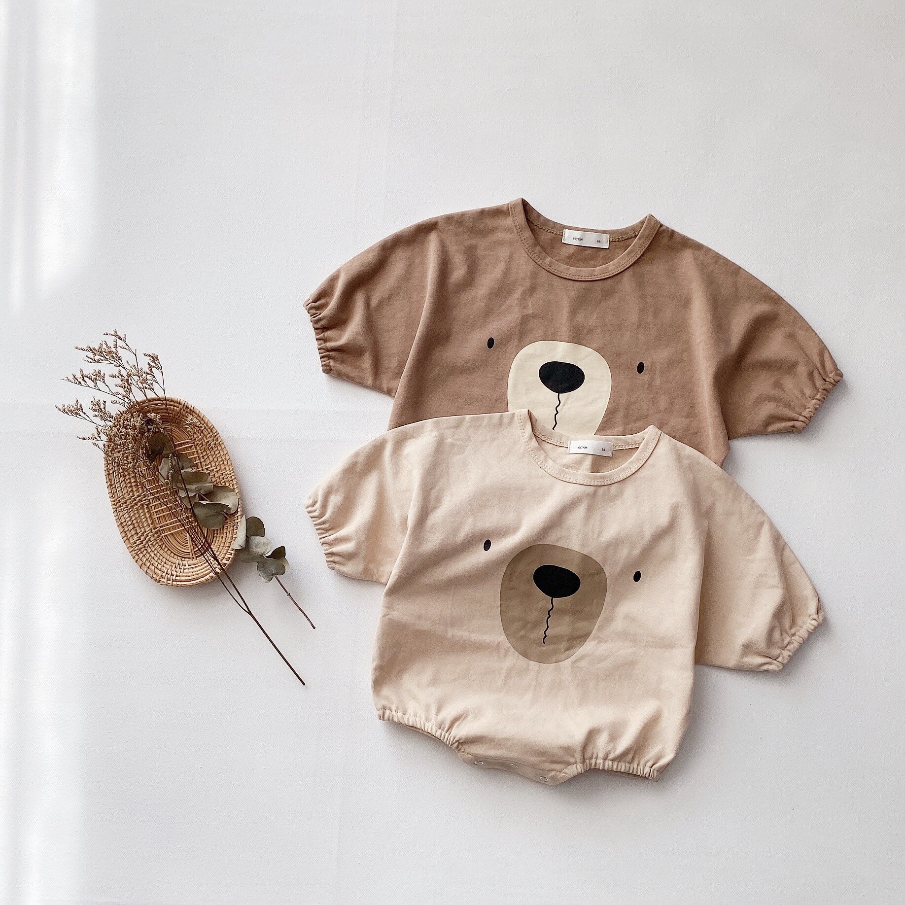 Body mignon pour bébés filles | Combinaison à capuche avec petits oursons et oreilles, vêtements pour bébés filles