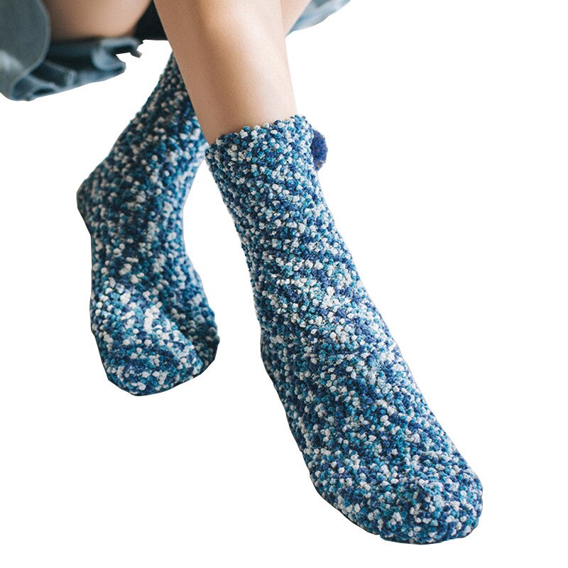 Weihnachten Dame Hause Kleidung Zubehör 1 paar Süssigkeit Frauen Flauschige Socken Warme Winter Gemütliche Salon Bett Socken Weihnachten