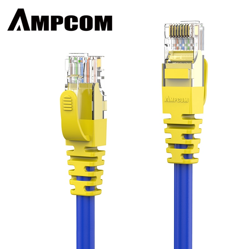 AMPCOM Ethernet Kabel RJ45 Cat5e Lan Kabel UTP CAT 5e RJ 45 Netzwerk Kabel Patchkabel 100Mbps 100Mhz 24AWG für Desktop-Computer