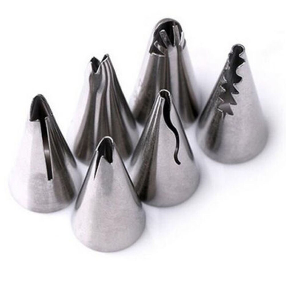 7 Stks/set Bruiloft Russische Nozzles Pastry Bladerdeeg Rok Icing Piping Nozzles Pastry Decorating Tips Cake Cupcake Decorateur Tool