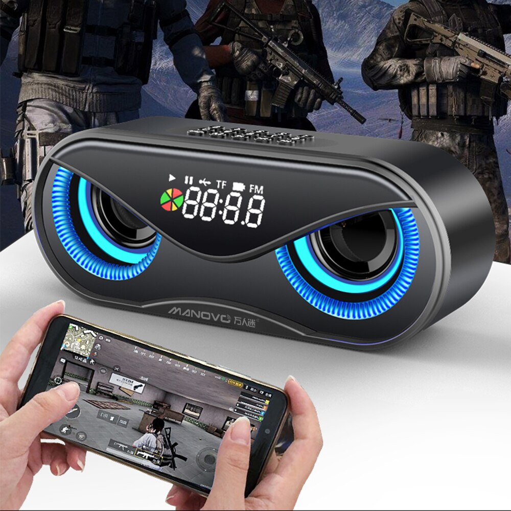 Powerful Bluetooth Speaker Bass Stereo Portable Wireless Owl Subwoofer Waterproof Sound Box Support TF, TWS, USB