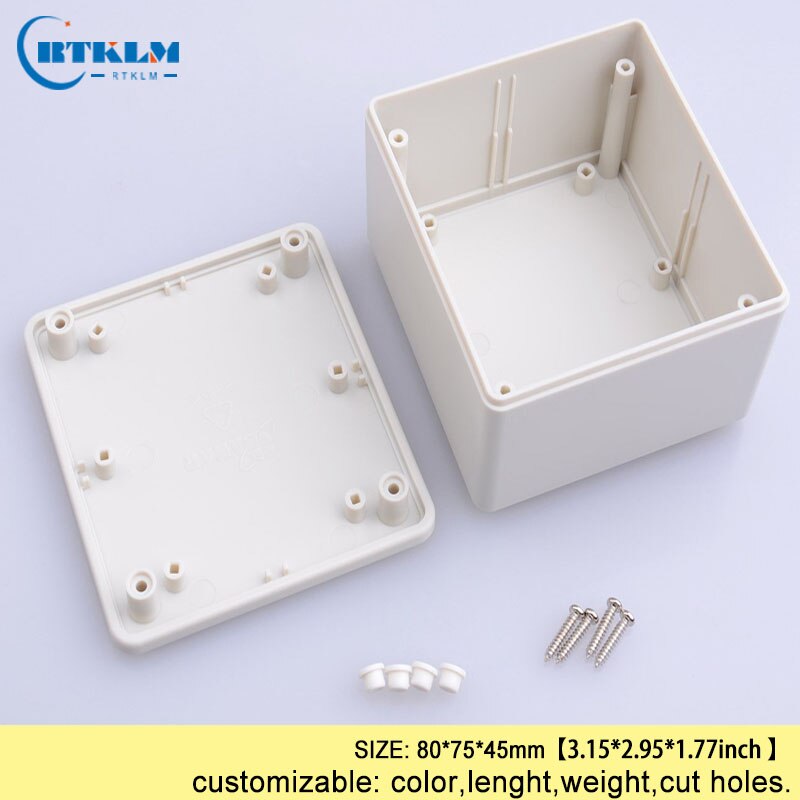ABS plastic enclosure electric junction box diy plastic box for electronic project SMALL electrical enclosure 80*75*45mm