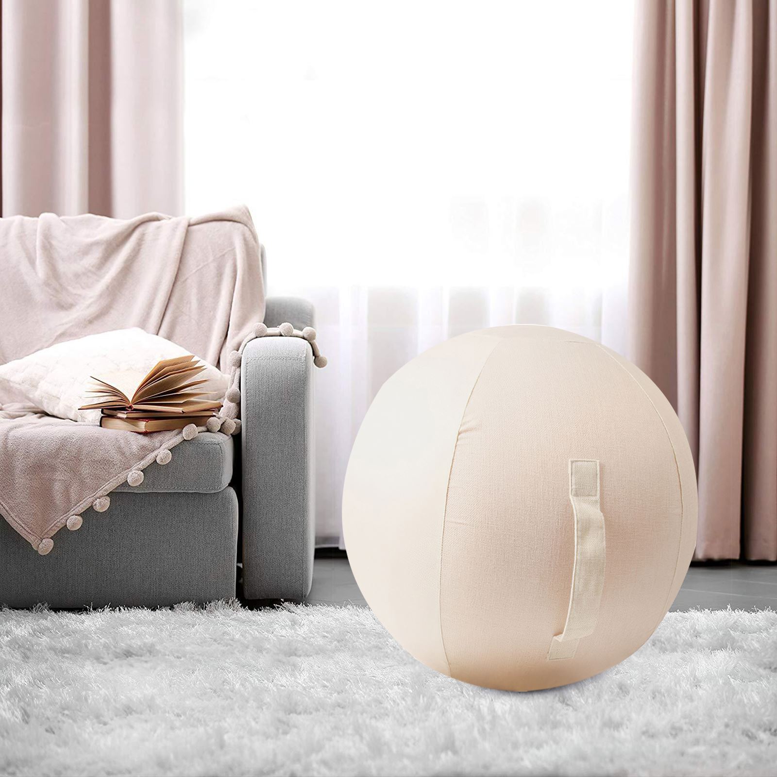 Anti-Pressure Explosion-Proof 75 CM Diameter Yoga Exercise Gymnastics Pilates Yoga Balance Ball Gym Home Training Yoga Ball