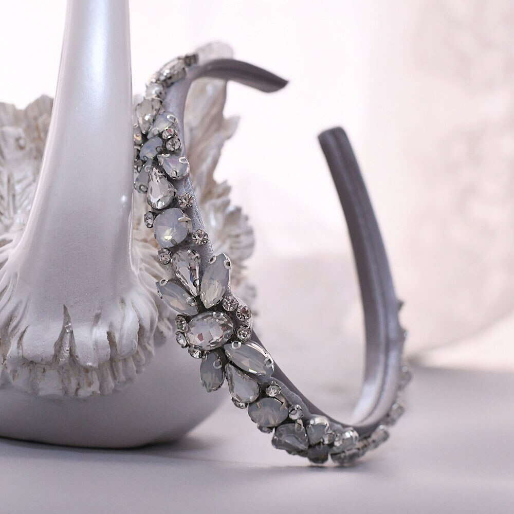 Luxury Rhinestones Royal Princess Crown Bridal Tiaras Crown Pageant Crowns Bride Headbands Wedding Hair Jewelry SCS384FG