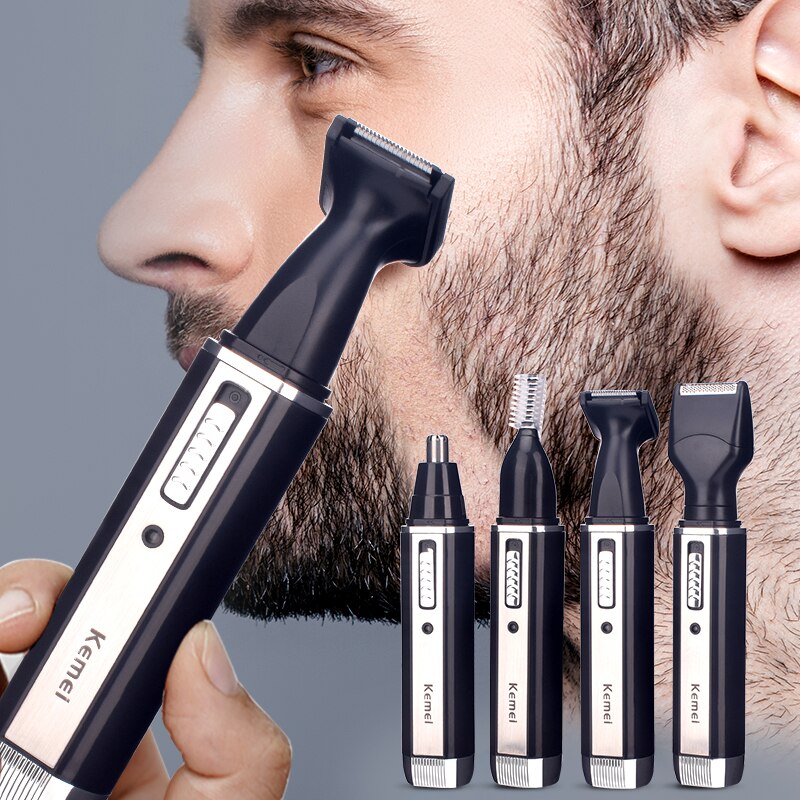4 In1 Elektrische Neus Oor Trimmer Voor Mannen Scheerapparaat Oplaadbare Ontharing Wenkbrauw Trimeer Veiligheid Product Scheren Machine Gezichtsverzorging