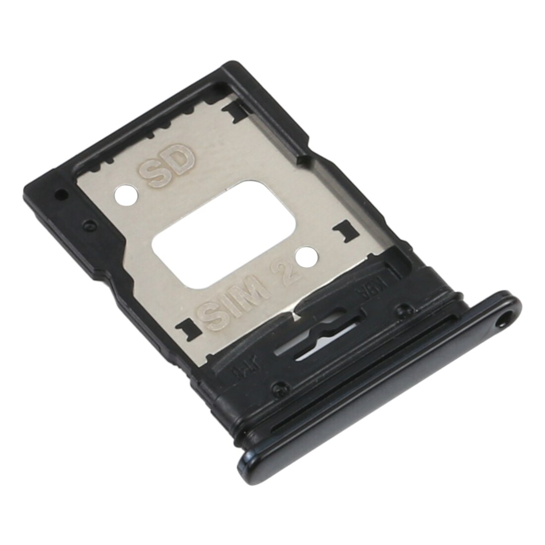 Sim Kaart Lade Micro Sd-kaart Voor Huawei P30 Lite Mobiele Telefoon Card Slot Adapter: Black