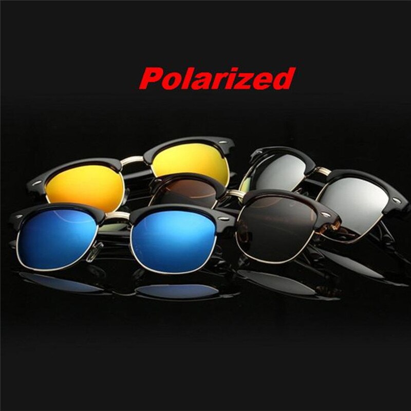 F3 Classic Half Metal Gepolariseerde Zonnebril Mannen Vrouwen Spiegel Zonnebril Mode Vrouwelijke Gafas EEN UV400