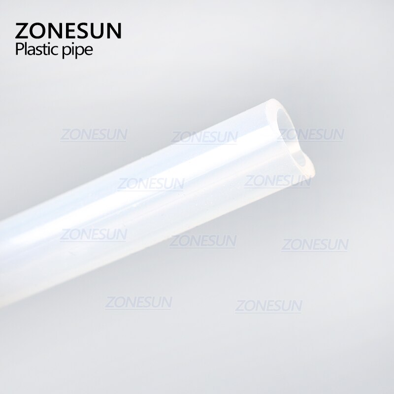 ZONESUN Length 2m inside diameter 7mm round tube connect to filling machine .plastic pipe for electric filling machine