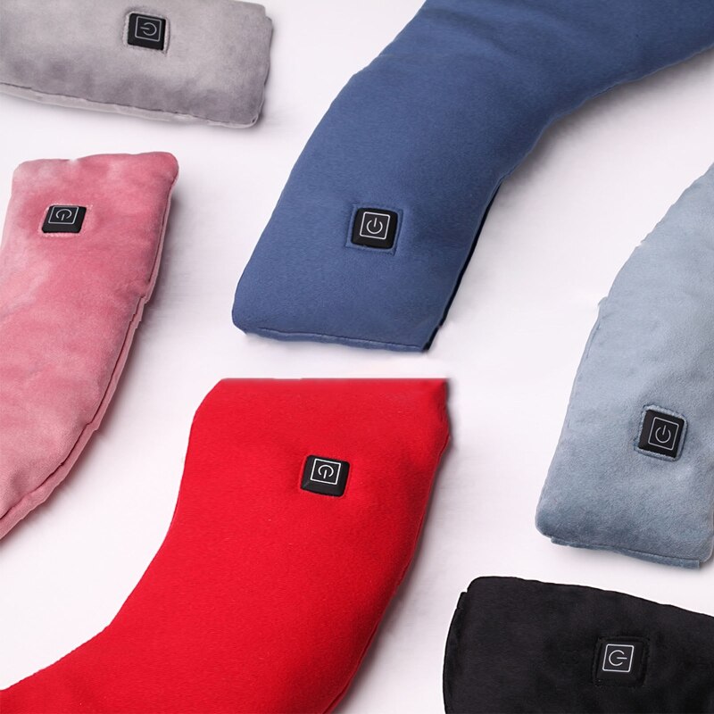 3 Temperature Level Heated Scarf, Unisex Warm Windproof Heating Scarf for Skiing