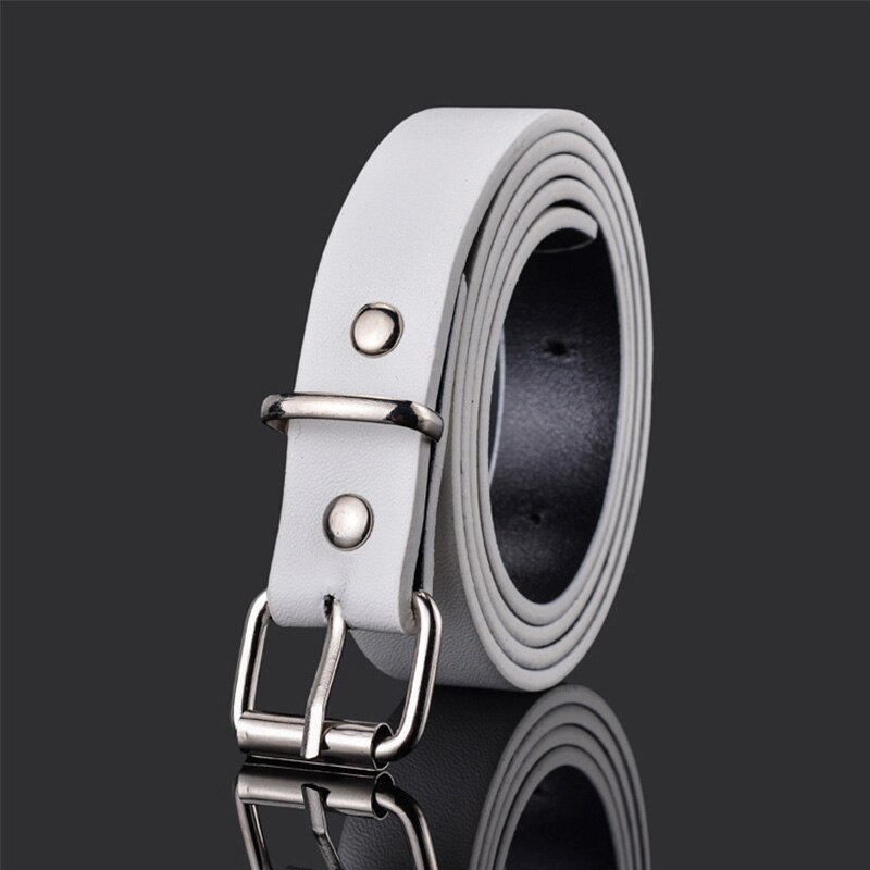 Good Qaulity Children Leather Belts For Boys Girls Kid Waist Strap Pu Waistband For Trousers Jeans Pants Adjustable Z30: white PU Glossy