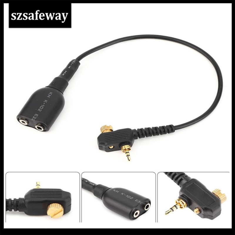 Walkie Talkie Audio Adapter Cable For Motorola MTH800 MTH850 MTP850 MTS850 For UV-5R K 2 Pins Headset