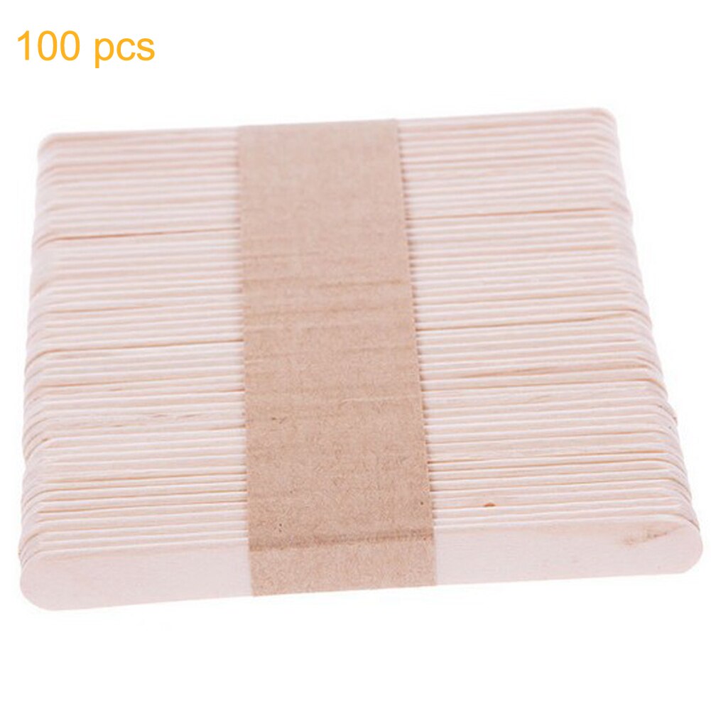 100/300 uds, palitos artesanales para polos, palitos para helado, palitos de madera Natural de 3,6 pulgadas, ideales para diseños creativos de manualidades DIY.: 300pcs