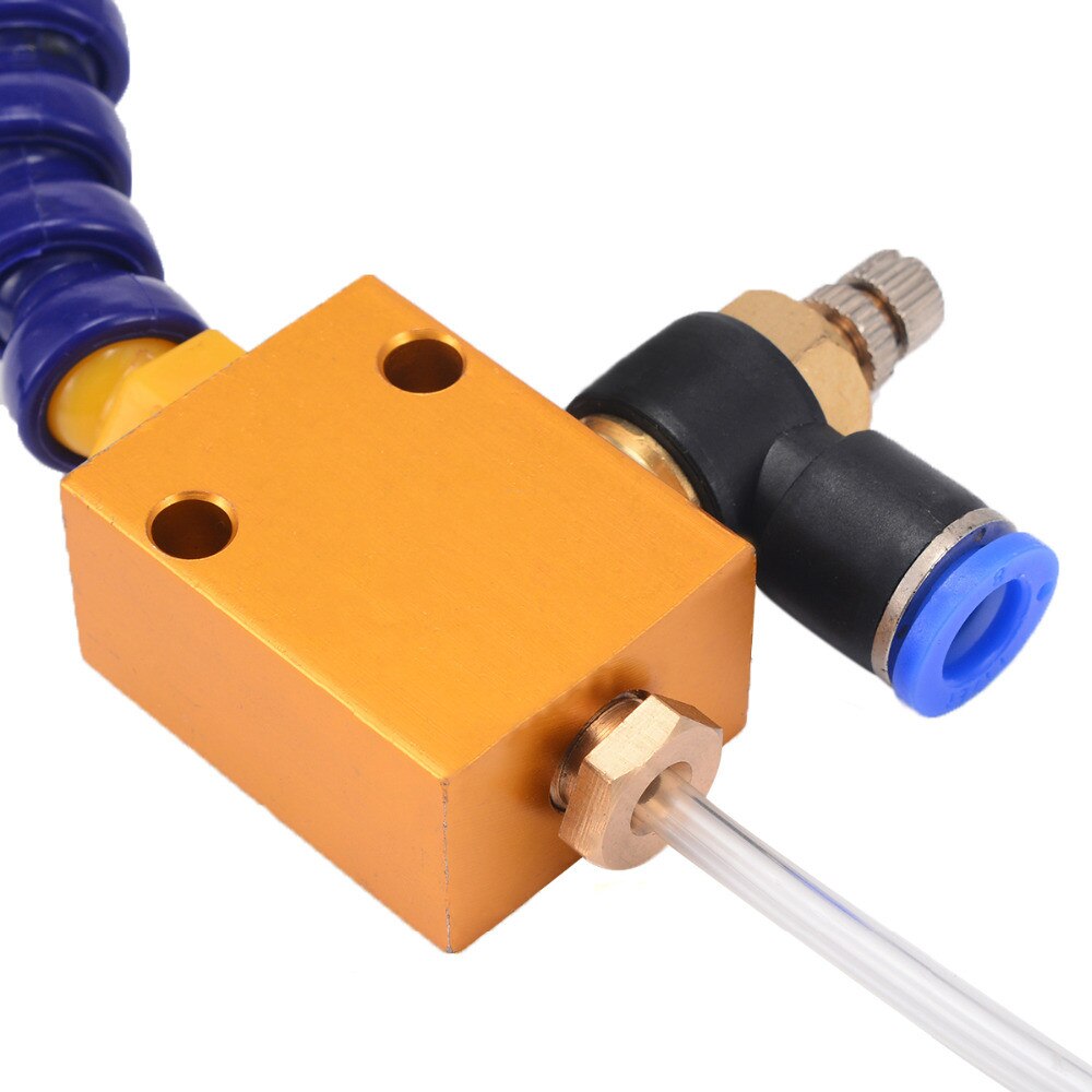 CNC Mist Coolant Spray System Metal Cutting Cooling Universal Pipe Pneumatic Machine Tool Sprayer With Air Pressure Governor