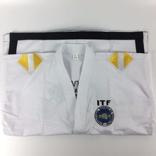 ITF Taekwondo Assistent Lehrer Uniform Dobok Mit 1 zu 3 Dan Rutschen