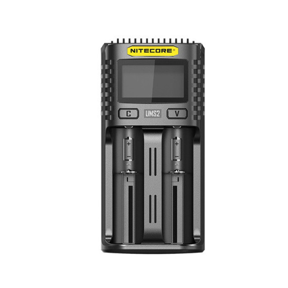 NITECORE UMS2 USB Dual-slot Intelligent Battery Charger + NITECORE 21700 Li-ion Rechargeable battery NL2150 5000mAh 3.6V 18Wh: UMS2